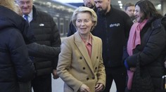 FOTO: Svetoví lídri navštívili pri príležitosti výročia Ukrajinu. Leyenová uviedla, že Putin chce kapituláciu Ukrajiny