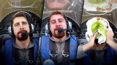 VIDEO: Pilot počas letu v stíhačke Sagana nešetril, Slovák menil farby a došlo aj na igelitku