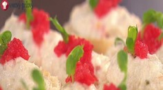 Tvarohová roláda v snehovom čepci