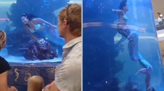 VIDEO: Dráma v obrovskom akváriu. Morská víla sa počas vystúpenia začala topiť