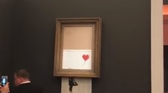 Banksy opäť všetkých dostal. Kupcovi po vydražení obrazu padla sánka