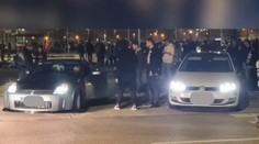 Obrovský hluk aj vytrhnutý asfalt. Pred nákupným centrom v Bratislave sa konal ilegálny tuningový zraz