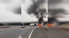 VIDEO: Na ceste pri Bratislave horelo auto