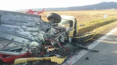FOTO: Medzi Budmericami a Modrou sa čelne zrazili dve autá: Vodiči skončili v nemocnici