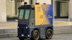 Zásielky chodia bez poštárov. Slovenská pošta v centre Bratislavy testuje doručovanie autonómnym vozidlom