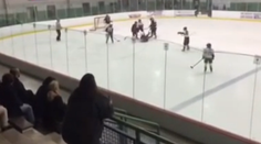 VIDEO: Skrat otca malého hokejistu, vystrašil celý štadión