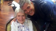Clooney prekvapil svoju oddanú 87-ročnú fanúšičku návštevou