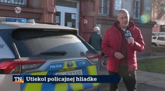 Utiekol policajnej hliadke