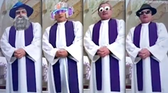 VIDEO: Kňaz si počas živého prenosu omše omylom zapol animované filtre