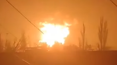 VIDEO: V ruskom ropnom zariadení neďaleko Ukrajiny vypukol požiar