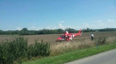 Vážna nehoda za obcou Prečín. Ťažké zranenia utrpela mladá žena (19), zasahoval aj vrtuľník