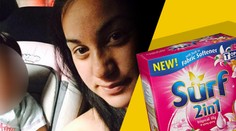 Tehotná mamička má zvláštne chute. Zbožňuje prací prášok