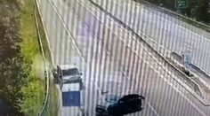 VIDEO: Vodič dodávky na D1 vpálil do auta v odbočovacom pruhu. Zrejme sa plne nevenoval šoférovaniu