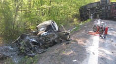 Žena (†55) prešla do protismeru, čelný náraz s nákladiakom neprežila