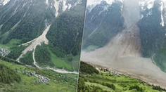 VIDEO: Obavy sa naplnili, švajčiarsku obec zasypala lavína z ľadu a skál. Masívny zosuv zachytila kamera