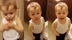 Chlapček sa lúči s mŕtvou rybkou: Nechýbajú úprimné slzy ani pusinky