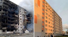 Zbombardované bytovky verzus pokojné sídlisko. Výstava študentky porovnáva „normálny život“ na Ukrajine a v Bratislave