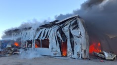 VIDEO: Obrovský požiar neďaleko Nitry. Do okolia sa šíril hustý dym