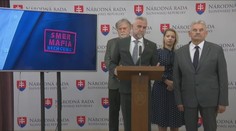 Spor o nášivku na Hlinovom saku pokračuje. Gašpar ukázal, aké by mohli nosiť poslanci Smeru