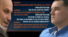 Hádka Černáka s Kaštanom: "Slovensko sa dozvie, ako si odrezával hlavy"