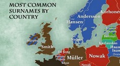 Mapa najčastejších priezvisk v Európe: To naše vôbec neznie slovensky