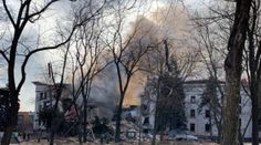 V zbombardovanom divadle sa skrývalo až 1200 nevinných ľudí. Rusi o nich vďaka nápisu pred budovou vedeli