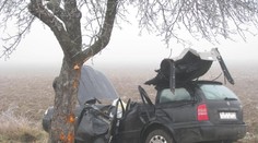 Smrteľná nehoda! Auto s dvomi ženami a dvomi deťmi vletelo do stromu
