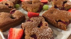 Malinovo - gaštanový cake