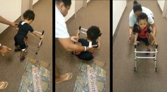 „Mám to!“ Prvé kroky chlapčeka (2) s amputovanými nohami dojali desaťtisíce ľudí