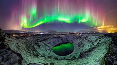 Fotografia ako zo sci-fi filmu. Takáto prekrásna žiara sa objavila nad Islandom