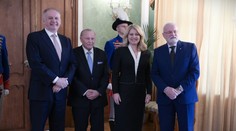 Obed v paláci. Zuzana Čaputová naposledy hostila bývalých prezidentov