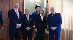 Obed v paláci. Zuzana Čaputová naposledy hostila bývalých prezidentov