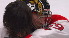 Emotívna výhra pre brankára Ottawy. Čisté konto oslavoval cez slzy