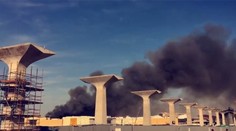 V Katare vypukol požiar v rozostavanom nákupnom centre