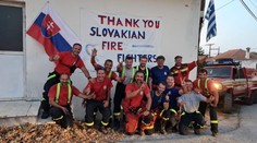 Pomoc slovenských hasičov v Grécku zožala úspech. Požiare dostali pod kontrolu