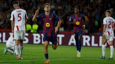 VIDEO: Mladé hviezdy Barcelony v Lige majstrov zničili Olympiakos. Nováčik oslavuje historický bod