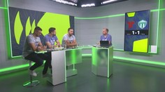 VIDEO: Skvelá atmosféra aj červená karta v derby. Relácia Bavme sa o lige pokračovala na TN live