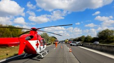 Zranené 6-ročné dieťa brali leteckí záchranári. Na diaľnici D1 za Bernolákovom sa zrazili dve autá