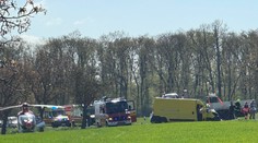 FOTO a VIDEO: Vážna nehoda pri Nitre. Zasahujú všetky záchranné zložky