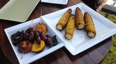 Grilované kukuričné klasy so zázvorovo-limetkovou polevou