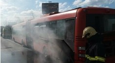 Na diaľnici D2 pri Bratislave horel autobus, nikto sa nezranil