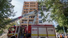 Na Žilinskej ulici v Bratislave horela päťposchodová budova