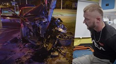 Vodič (24) s viac ako dvoma promile napálil svoje BMW do stĺpa. Pozrite si jeho reakciu po nehode