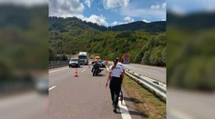 VIDEO: Hromadná nehoda motorkárov na R1. Jedného previezol vrtuľník