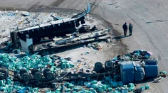 FOTOGALÉRIA: Zverejnili prvé zábery z tragickej nehody mladých hokejistov