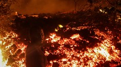 Fotogaléria: Erupcia sopky Nyiragongo ohrozuje neďaleké mesto Goma