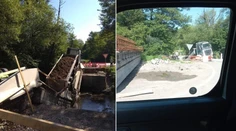 Vodič s nákladiakom pri Zvolene nabehol na most, ten sa pod ním zlomil. Potom prišlo ďalšie zdesenie