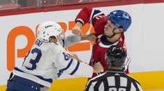 VIDEO: Bola z toho tržná rana nad okom. Slafkovský sa v príprave pobil