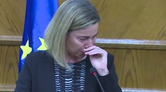 Šéfka európskej diplomacie hovorila o Bruseli. Premohol ju plač