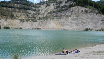 Unikátne jazero, ktoré málokto pozná. Tyrkysová voda v zatopenom lome